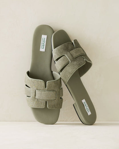 CALFHAIR WOVEN SANDALS | Talbots