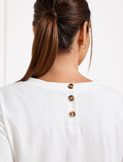 BOXY CREWNECK TEE | Talbots