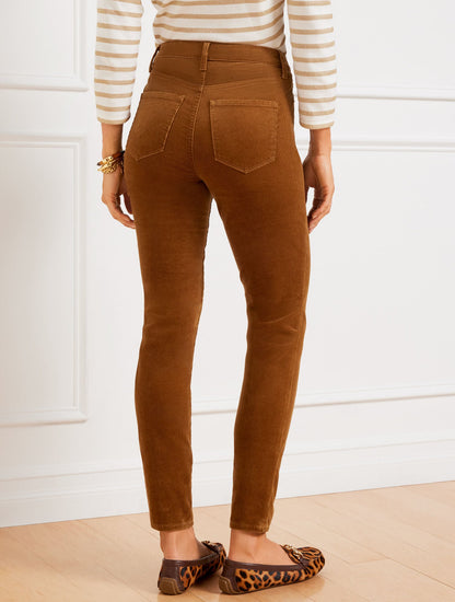 STRETCH CORDUROY LEGGINGS - SOLIDS | Talbots