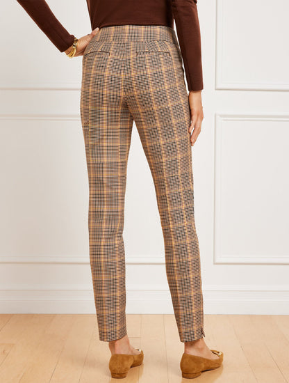 TALBOTS CHATHAM SLIM ANKLE PANTS - HAYSTACK PLAID | Talbots
