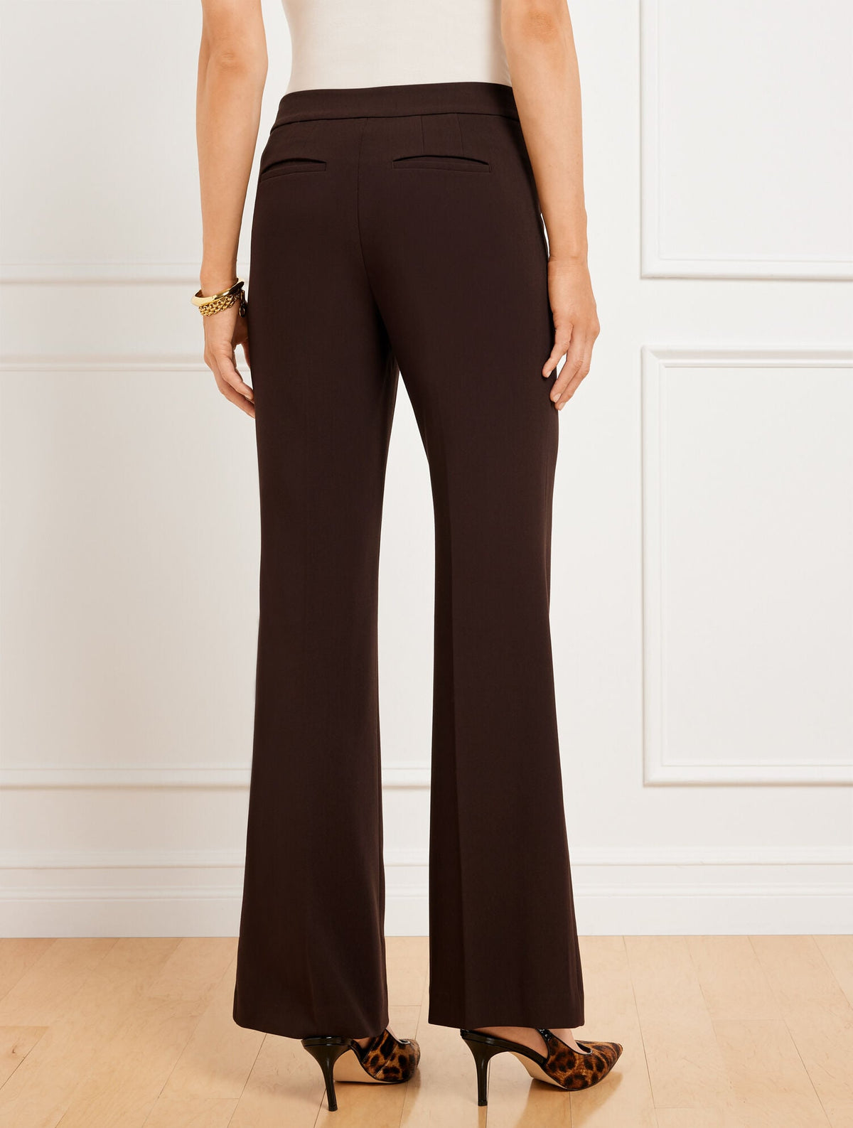 TALBOTS PROVIDENCE FLARE LEG PANTS | Talbots