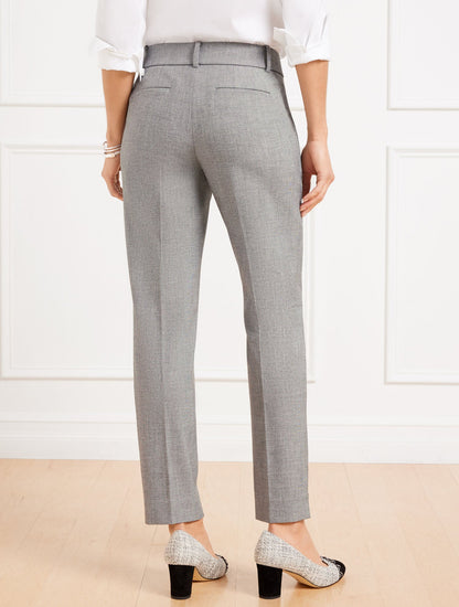 TALBOTS HAMPSHIRE STRAIGHT ANKLE PANTS - TEXTURED | Talbots