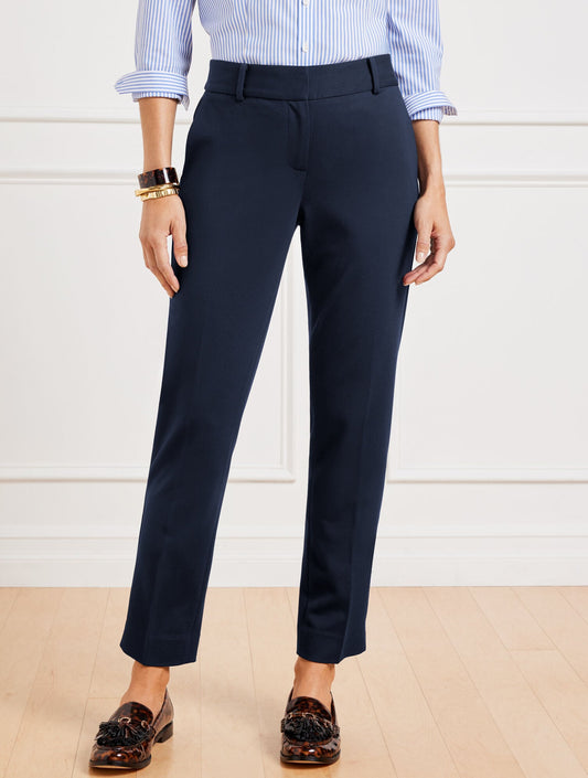 TALBOTS HAMPSHIRE STRAIGHT ANKLE PANTS - PONTE | Talbots