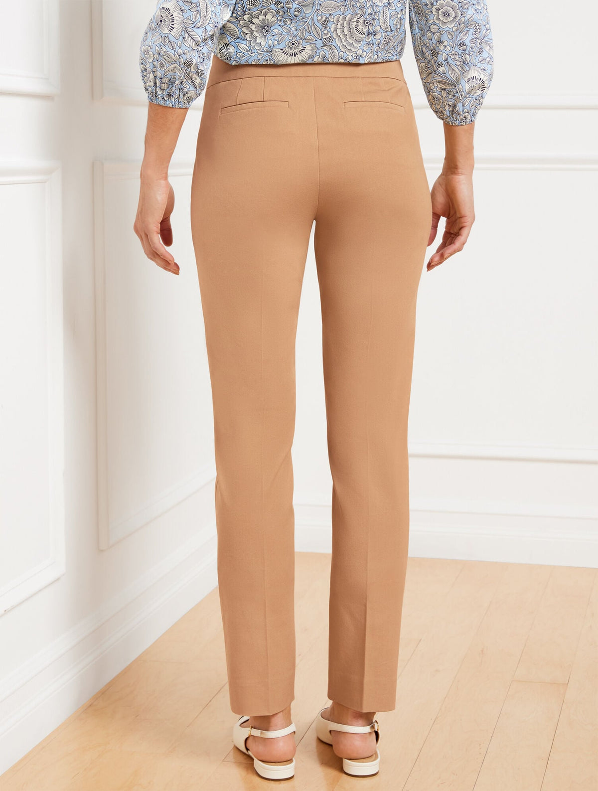 TALBOTS CHATHAM SLIM LEG ANKLE PANTS - CURVY FIT | Talbots