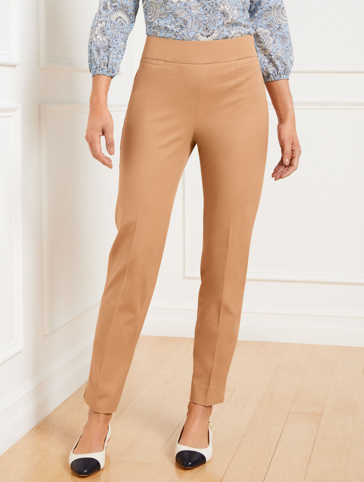 TALBOTS CHATHAM SLIM LEG ANKLE PANTS - CURVY FIT | Talbots