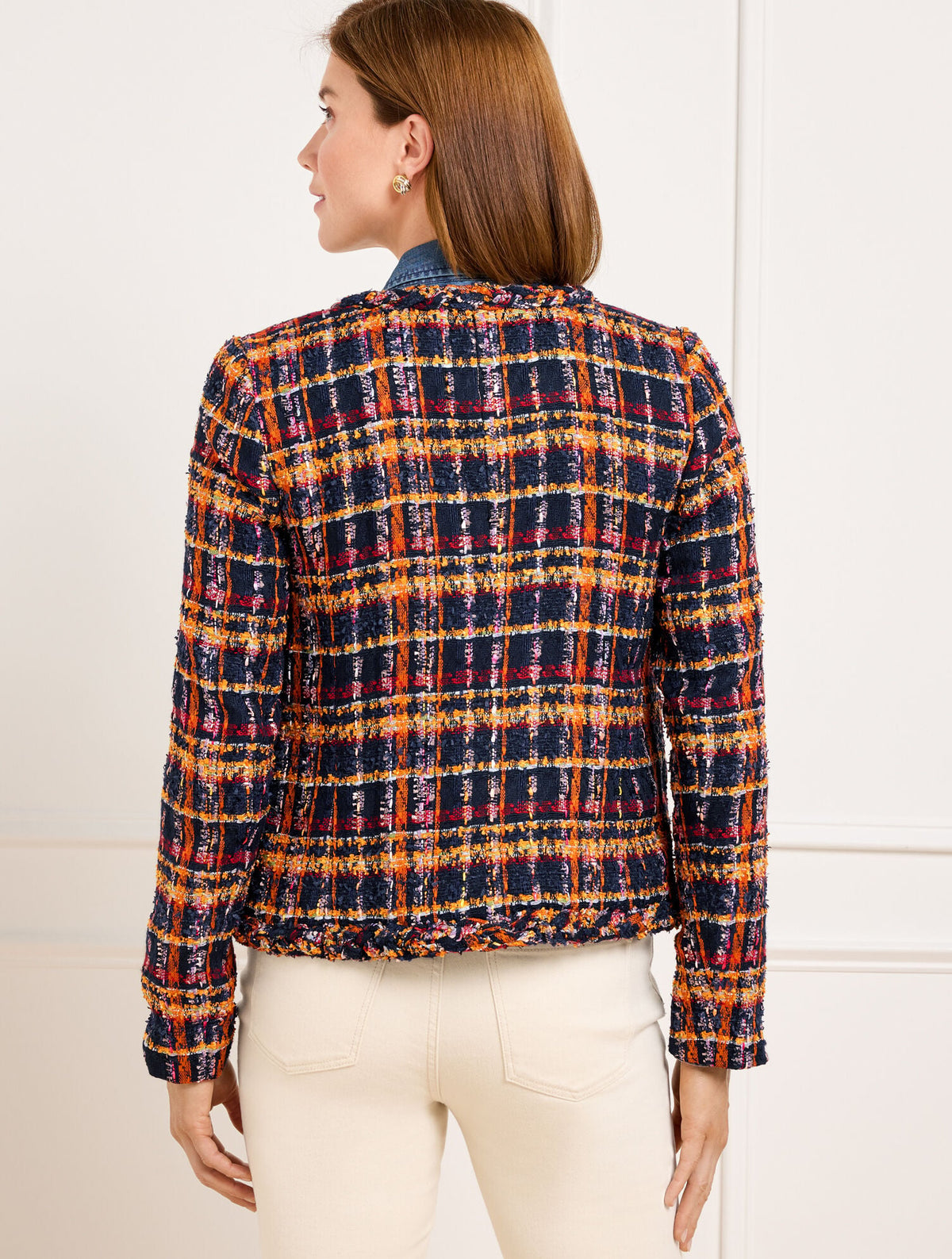 TWEED JACKET - SUNFLOWER PLAID | Talbots