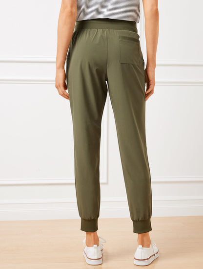 LIGHTWEIGHT WOVEN STRETCH JOGGERS | Talbots