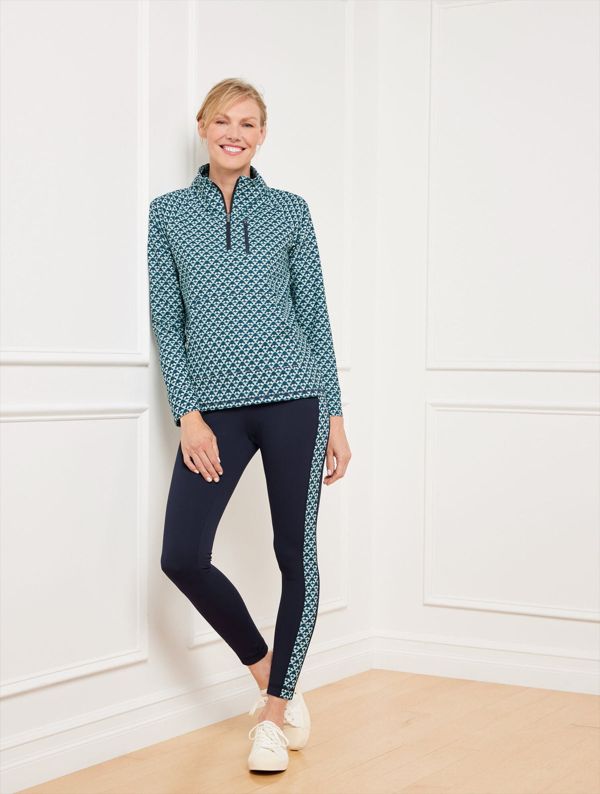 OUT & ABOUT LEGGINGS - FASCINATING SCALLOP | Talbots