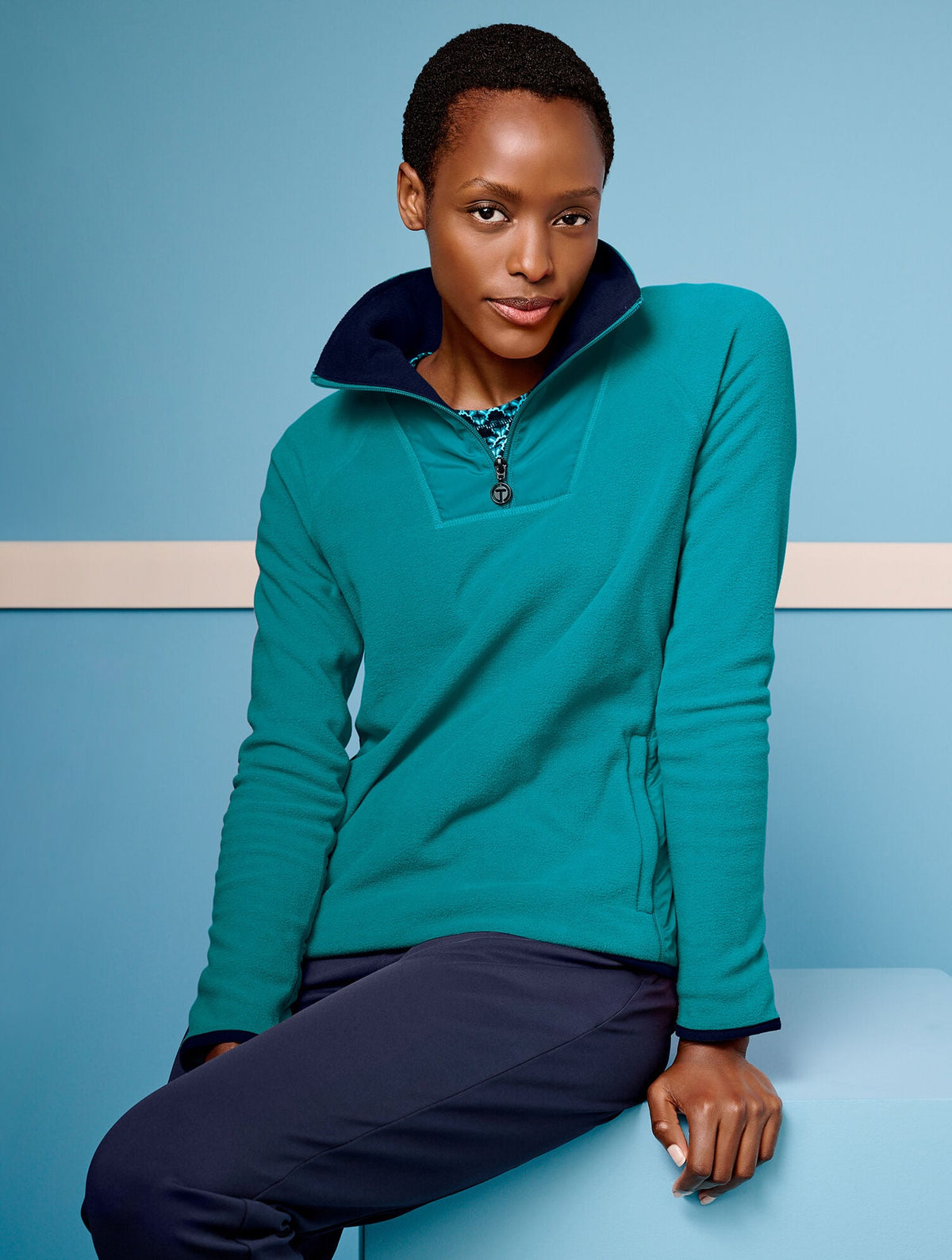 MICROFLEECE HALF-ZIP PULLOVER | Talbots