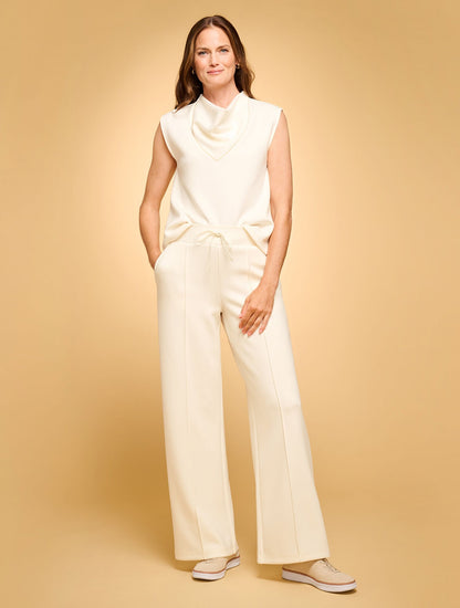 AIRKNIT STRETCH WIDE LEG PANTS | Talbots