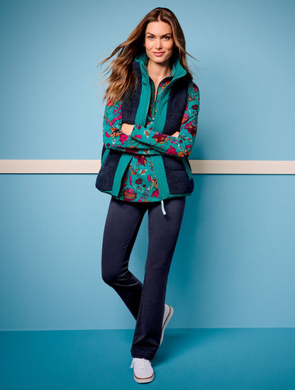 REVERSIBLE SHERPA PUFFER VEST | Talbots