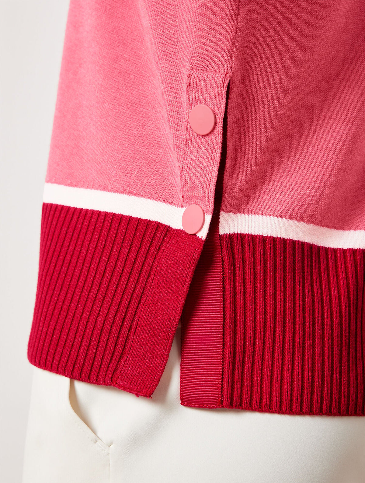 MOCKNECK SWEATER - STRIPED COLORBLOCK | Talbots