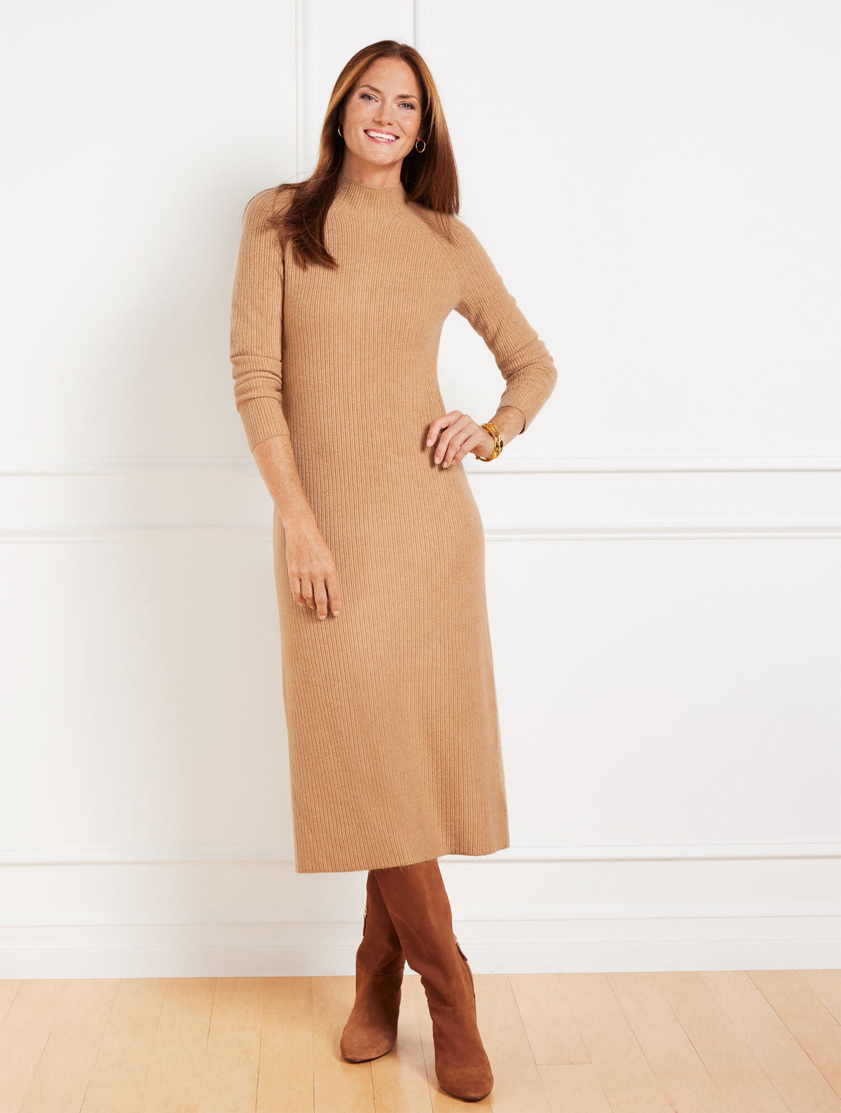 MOCKNECK SWEATER DRESS | Talbots