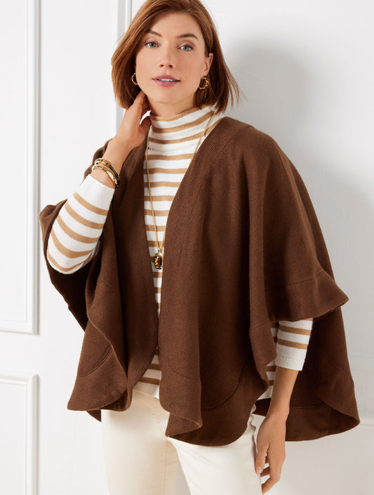 WOVEN RUANA | Talbots