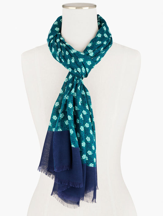DAZZLING DITSY OBLONG SCARF | Talbots