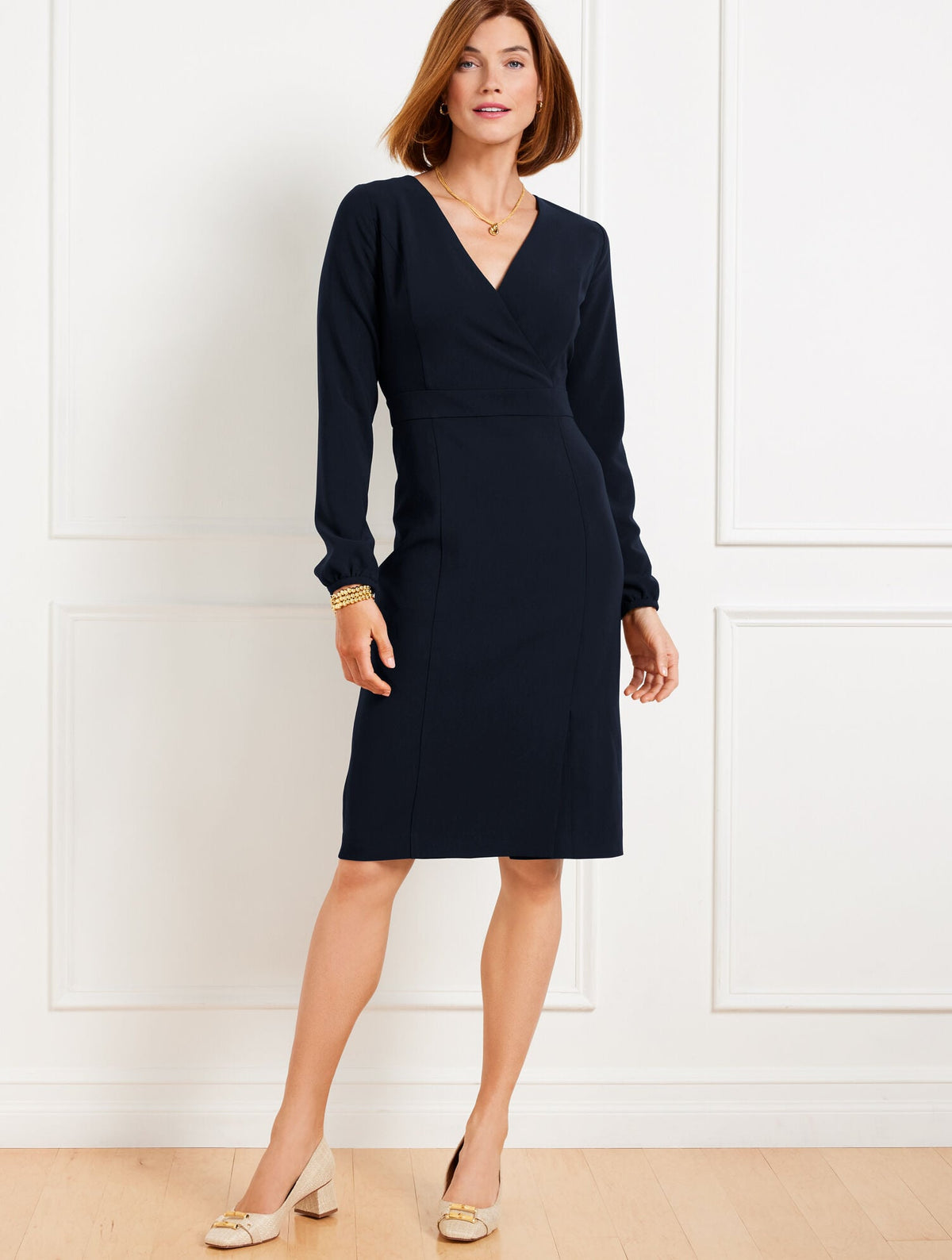 EASY TRAVEL LONG SLEEVE DRESS | Talbots