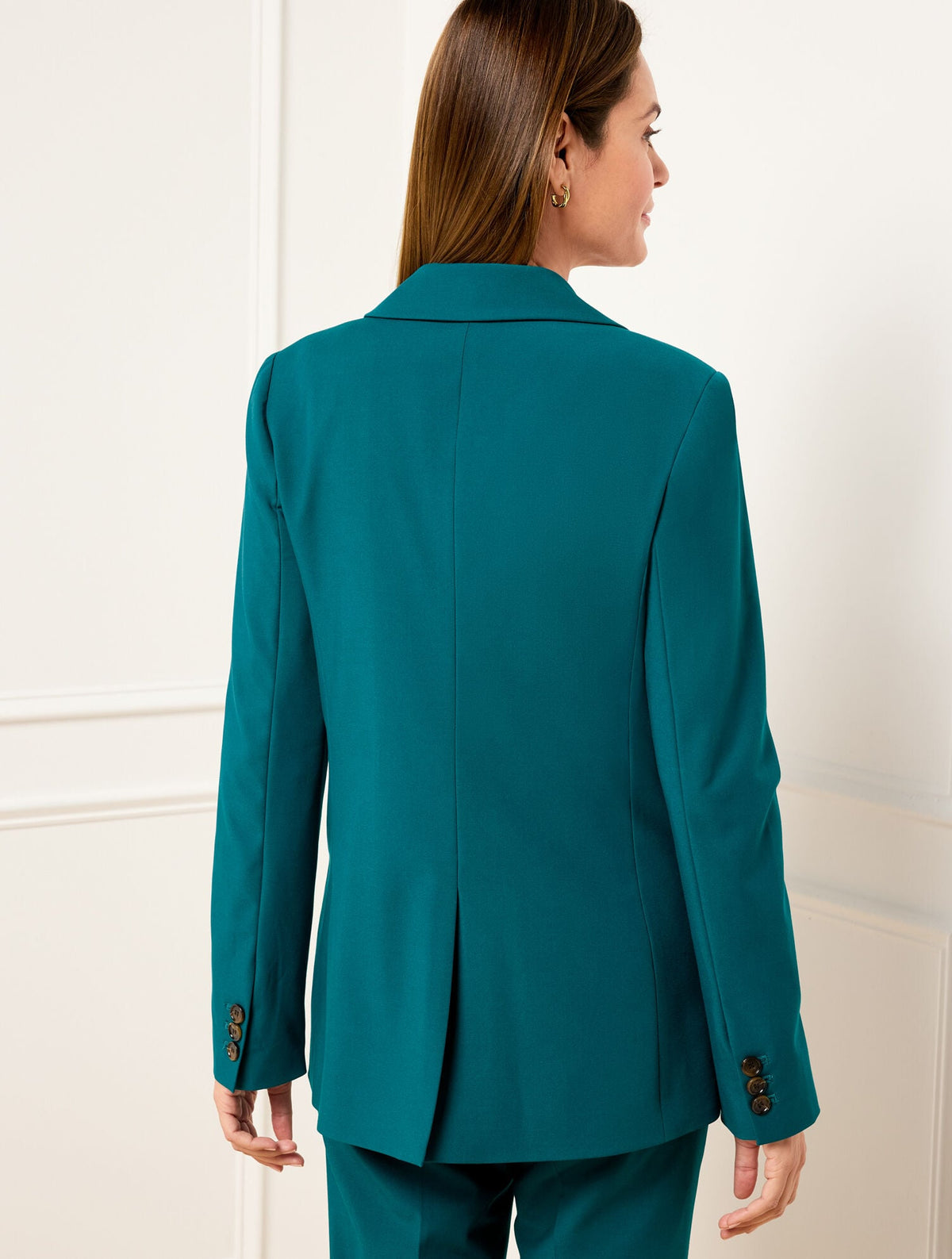 CITY TWILL OPEN FRONT BLAZER | Talbots