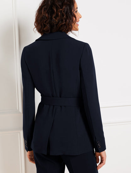 EASY TRAVEL TIE WAIST BLAZER | Talbots