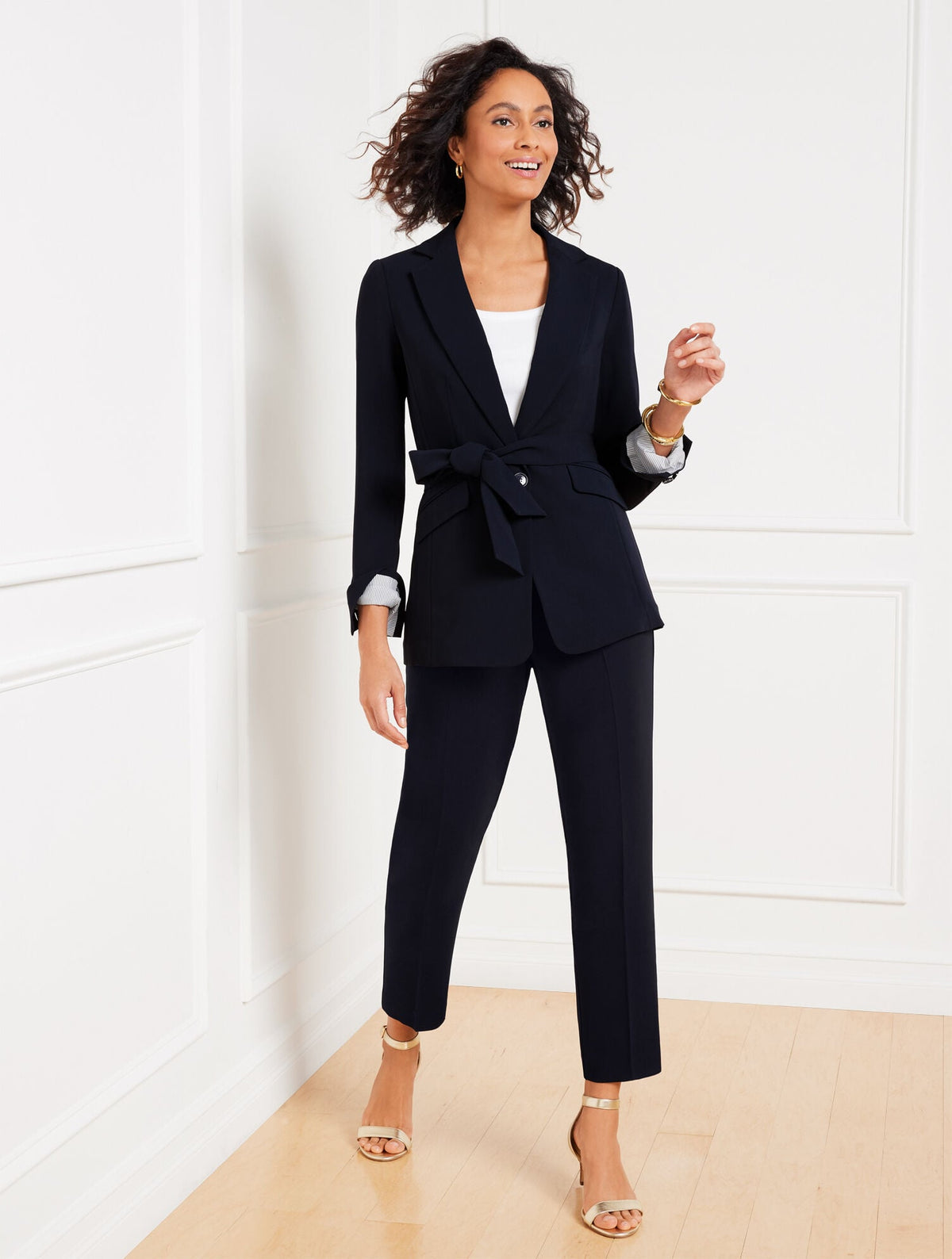 EASY TRAVEL TIE WAIST BLAZER | Talbots