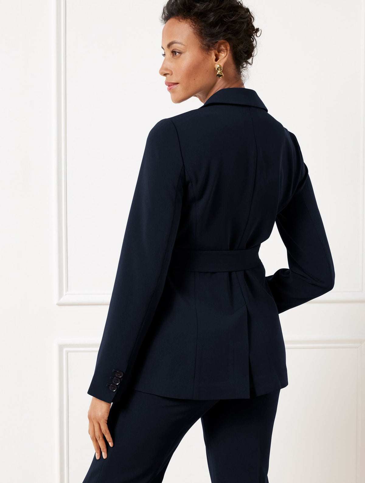 EASY TRAVEL TIE WAIST BLAZER | Talbots