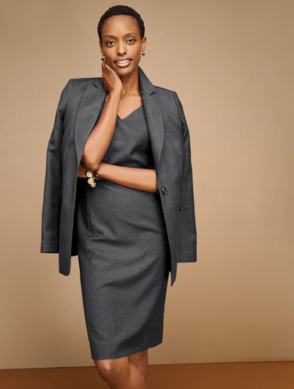 LUXE ITALIAN FLANNEL BLAZER | Talbots