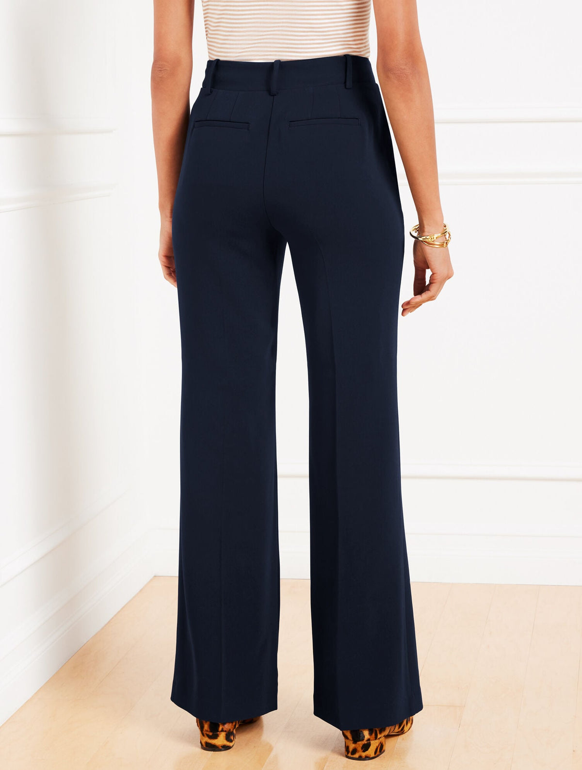 EASY TRAVEL FLARE LEG PANTS | Talbots