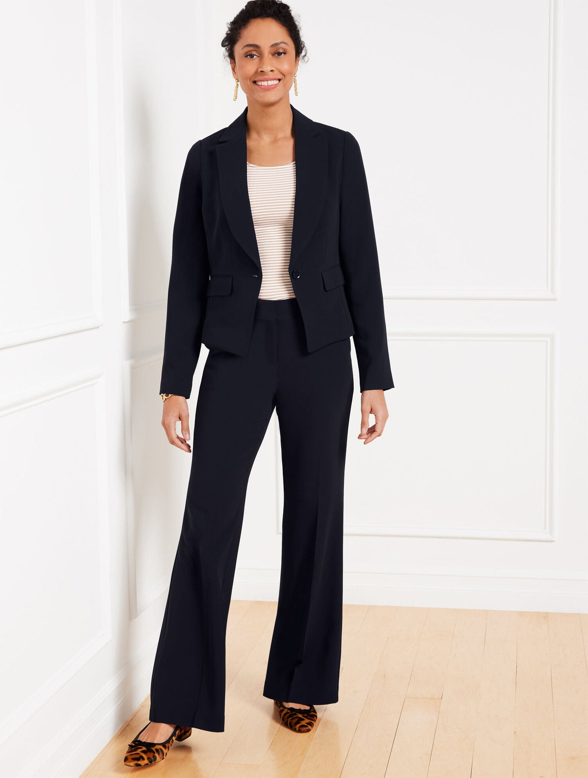 EASY TRAVEL FLARE LEG PANTS | Talbots