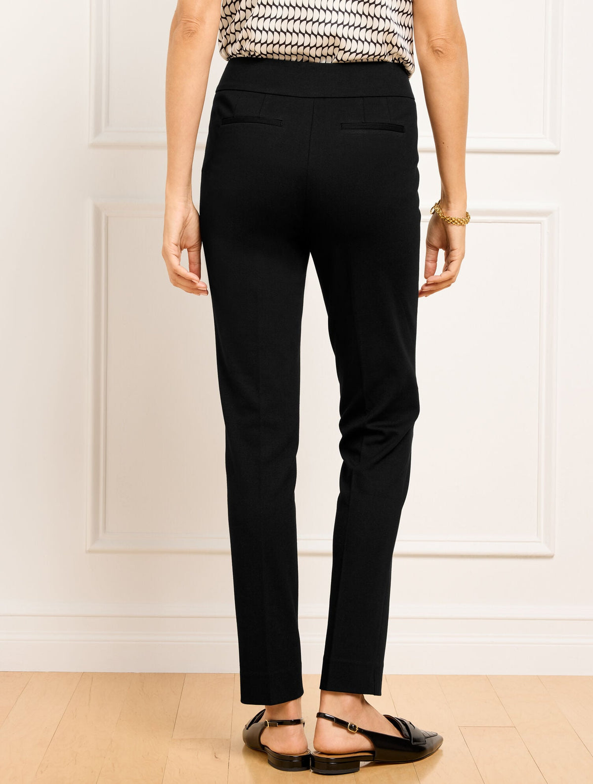 LUXE PONTE TAPERED LEG PANTS | Talbots