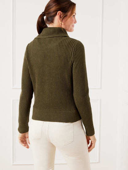POINTELLE KNIT SWEATER JACKET - TWEED | Talbots