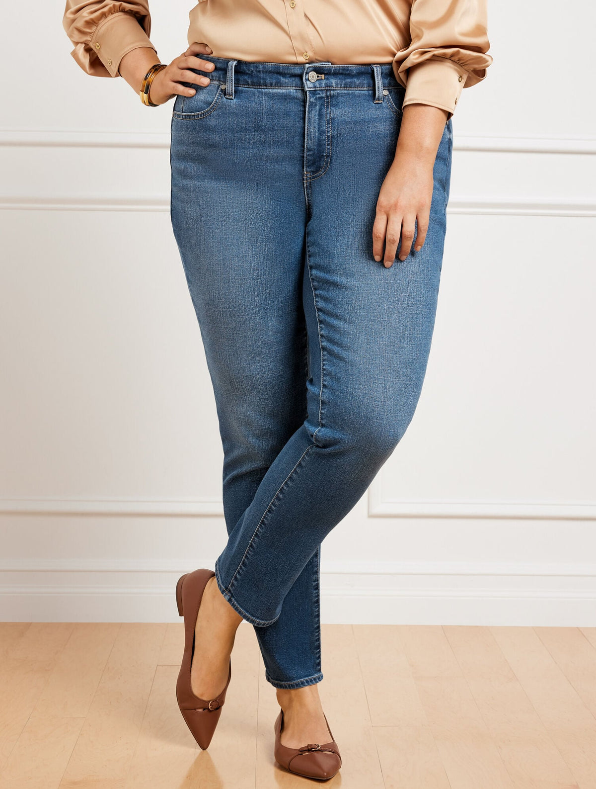 SLIM ANKLE JEANS - CULVER WASH | Talbots