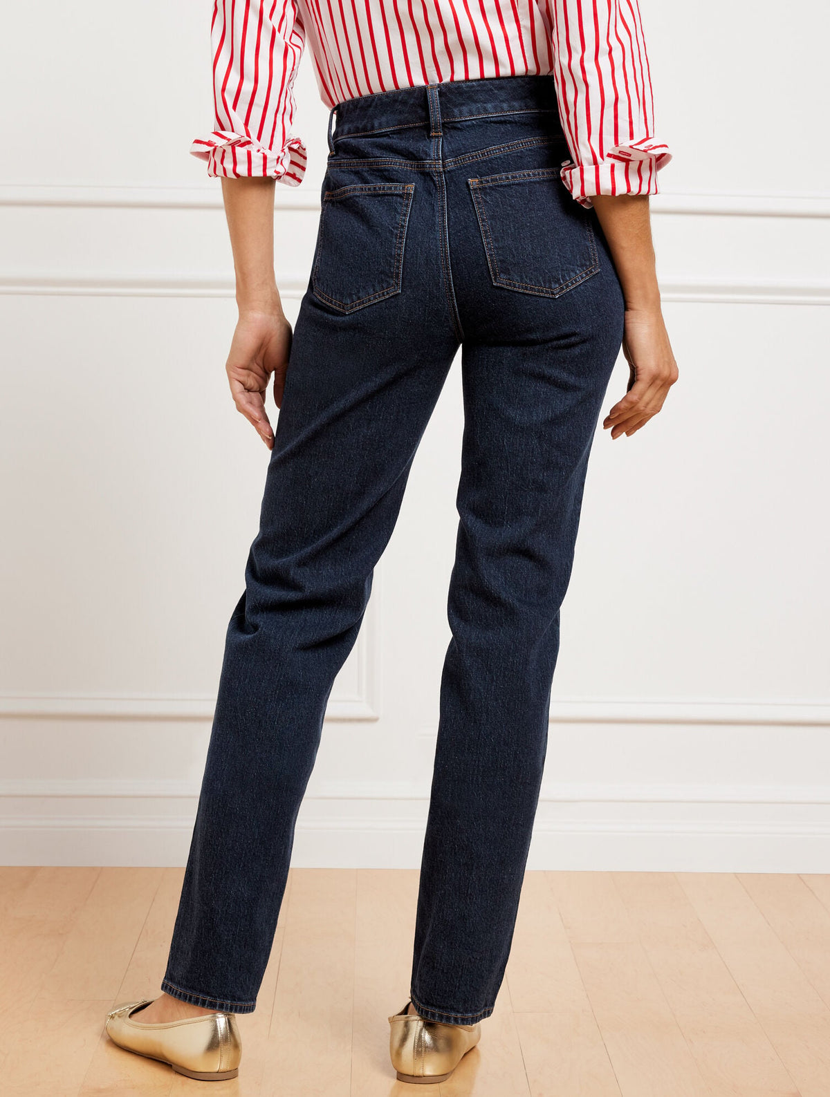 HIGH WAIST RELAXED JEANS - MICHELE WASH | Talbots