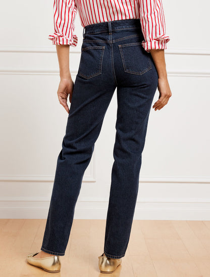 HIGH WAIST RELAXED JEANS - MICHELE WASH | Talbots