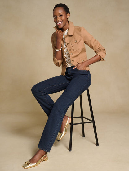 HIGH WAIST RELAXED JEANS - MICHELE WASH | Talbots
