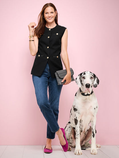 SLIM STRAIGHT ANKLE JEANS - BETTINA WASH | Talbots