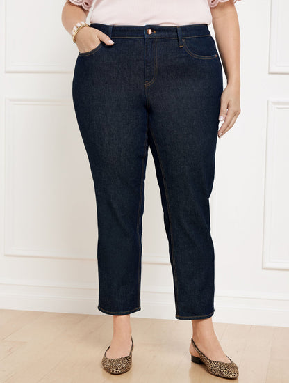 SLIM STRAIGHT ANKLE JEANS - REGINA WASH | Talbots