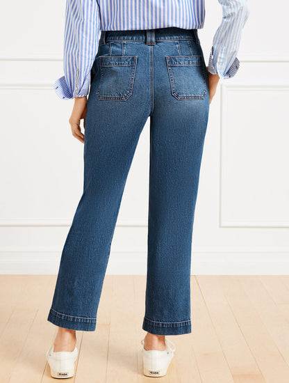 STRAIGHT ANKLE JEANS - SYDNEY WASH | Talbots
