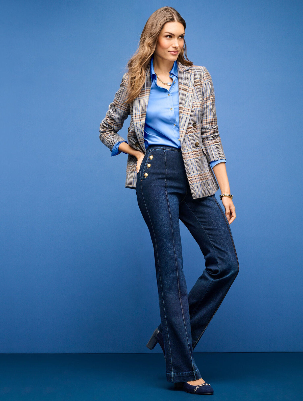 SAILOR FLARE LEG JEANS - LILLIA WASH | Talbots