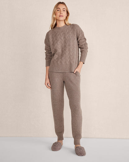 ORGANIC COTTON BLEND RIBBED JOGGERS | Talbots