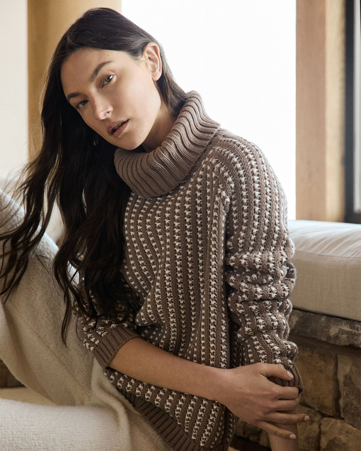 TEXTURE STITCH TURTLENECK | Talbots