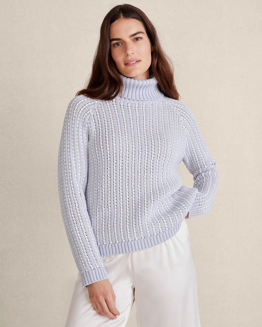 TEXTURE STITCH TURTLENECK | Talbots