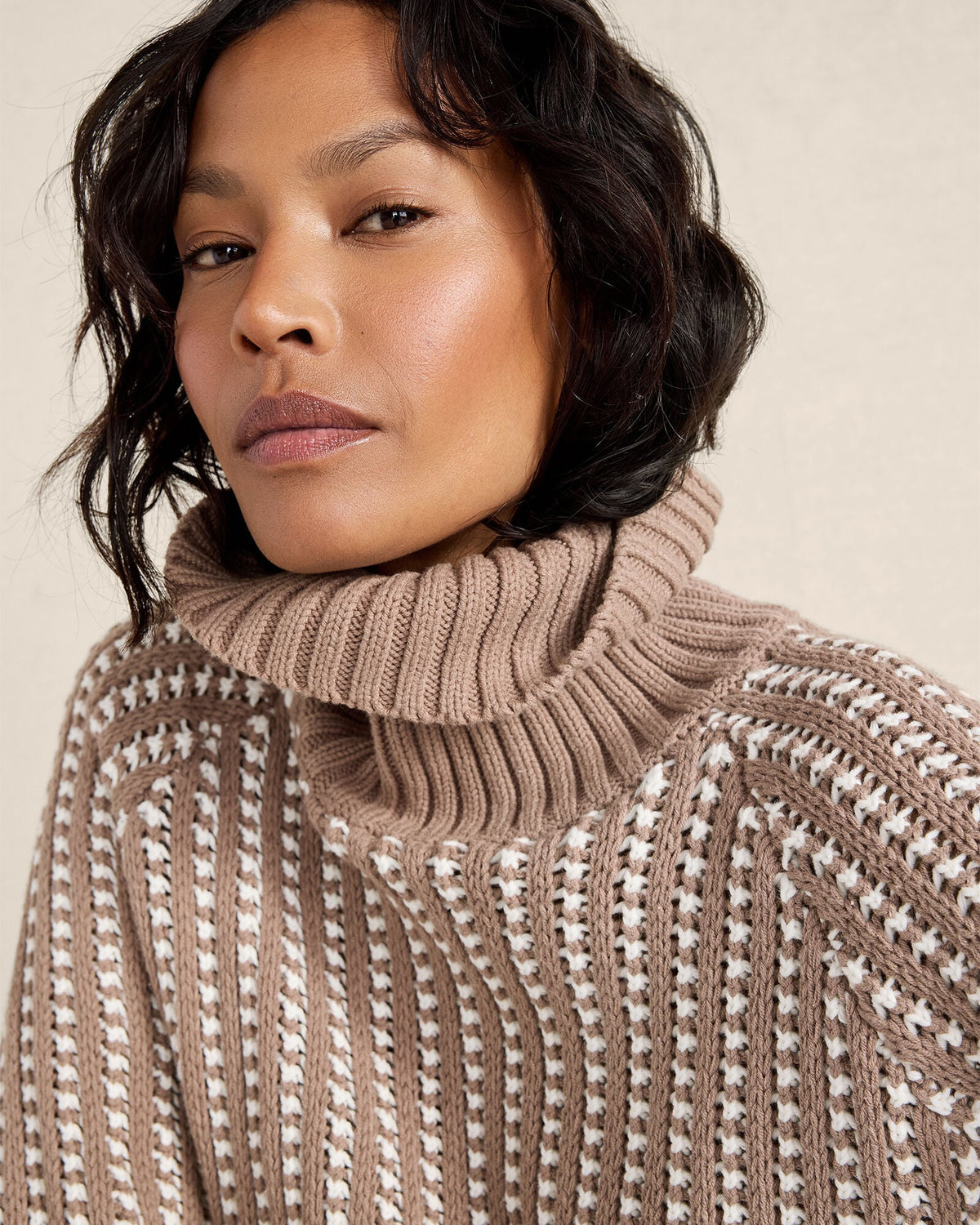 TEXTURE STITCH TURTLENECK | Talbots