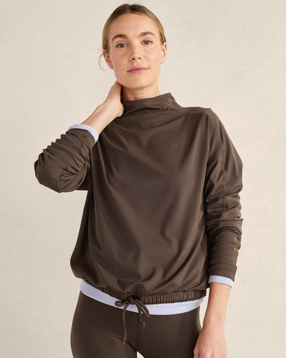 BALANCE FUNNEL-NECK PULLOVER | Talbots