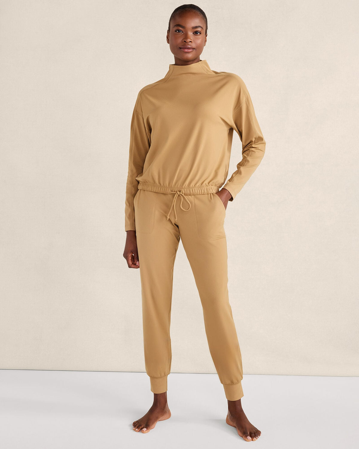 BALANCE FUNNEL-NECK PULLOVER | Talbots