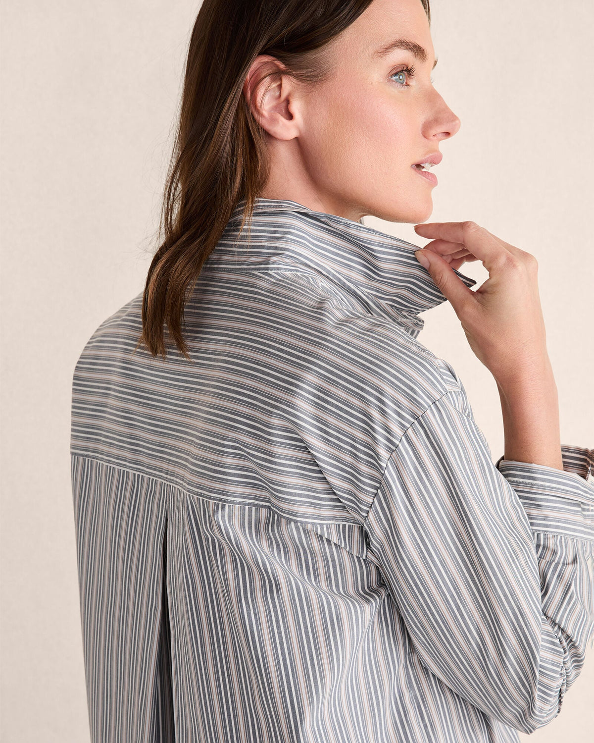ORGANIC COTTON POPLIN BUTTONDOWN MIDI DRESS | Talbots