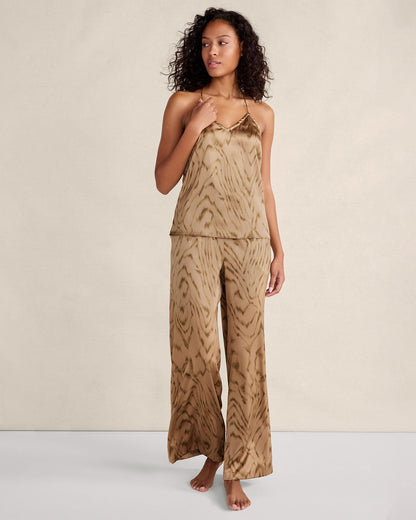 WASHABLE SILK FAUX BOIS PRINT CAMISOLE | Talbots