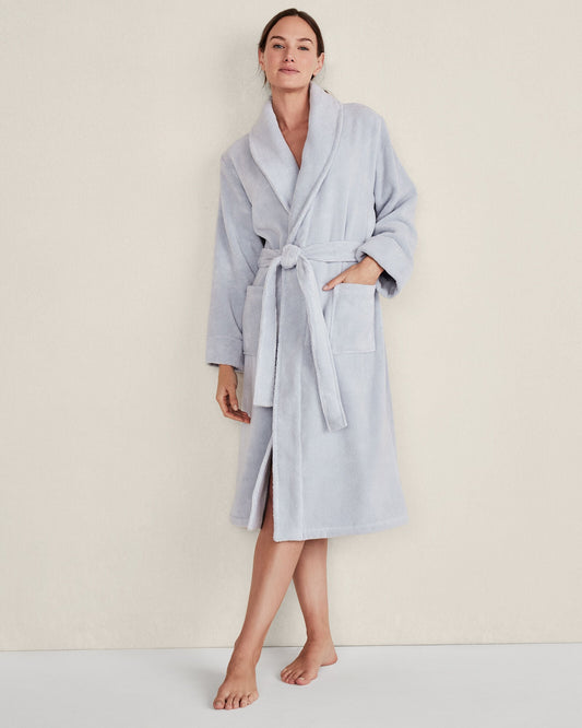 ORGANIC COTTON TERRY BATHROBE | Talbots