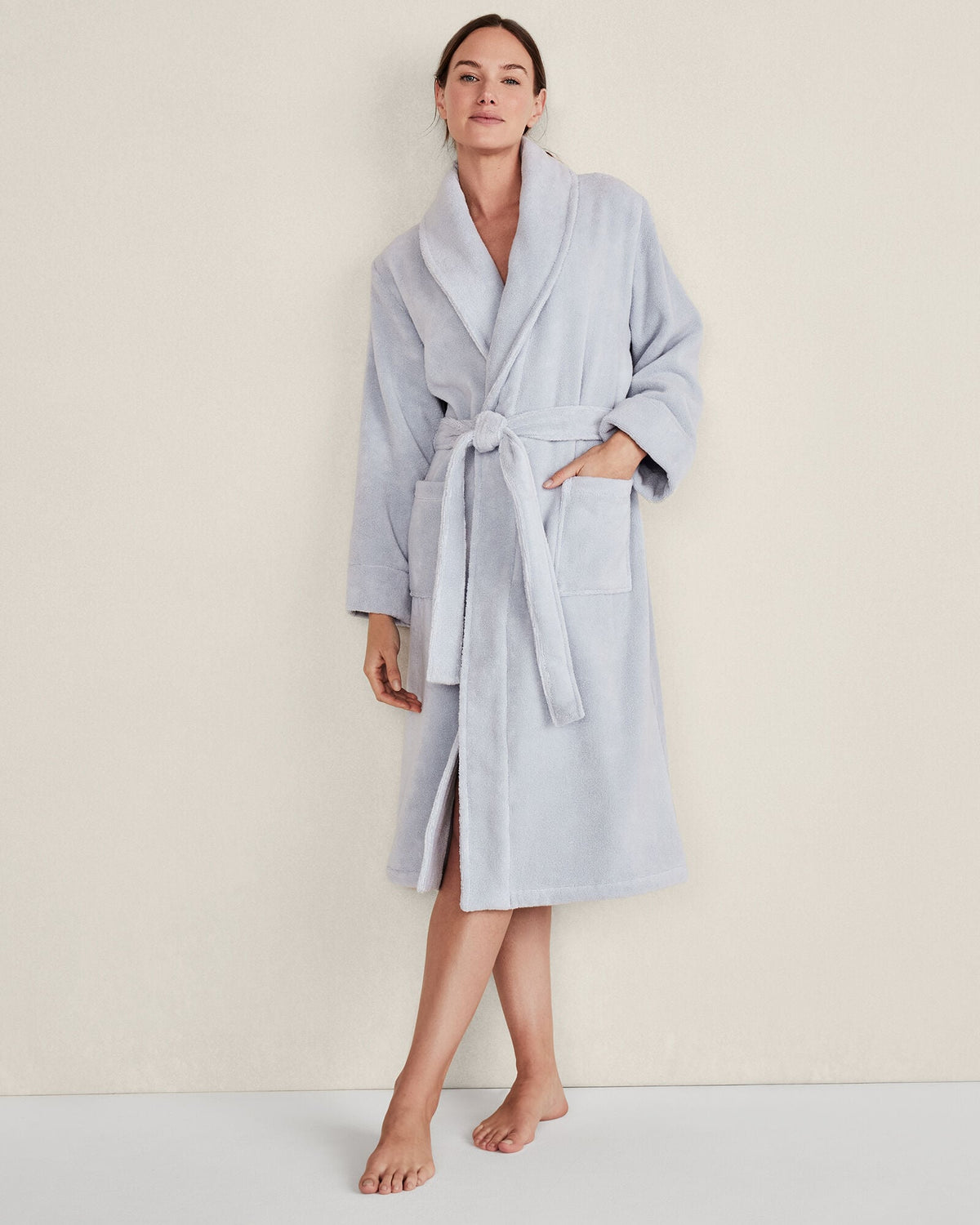 ORGANIC COTTON TERRY BATHROBE | Talbots
