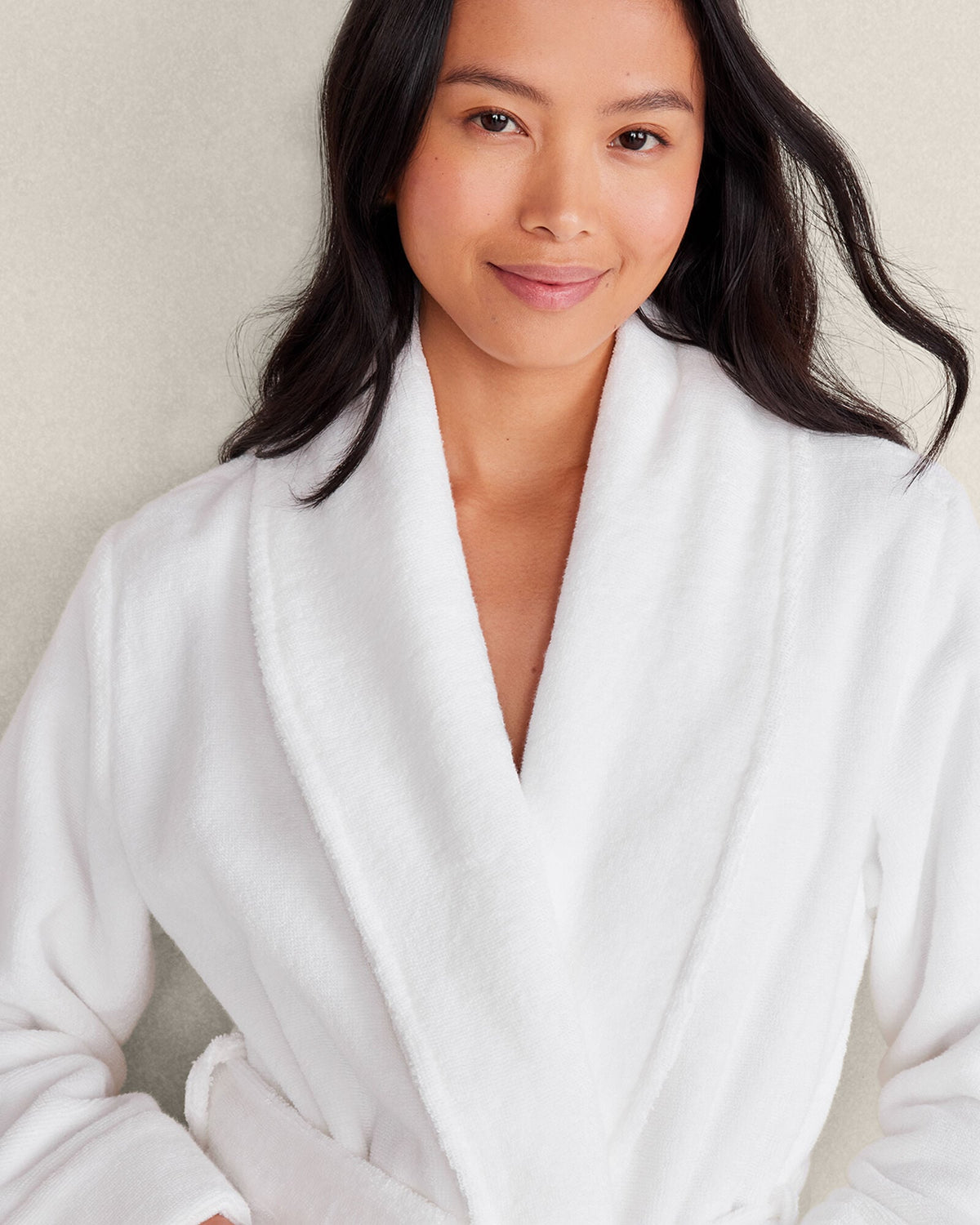 ORGANIC COTTON TERRY BATHROBE | Talbots