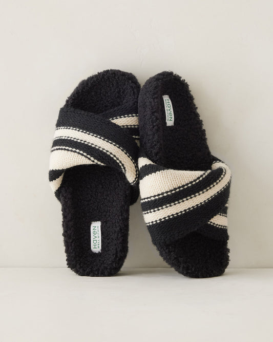 TWISTED SWEATERKNIT SLIDES | Talbots