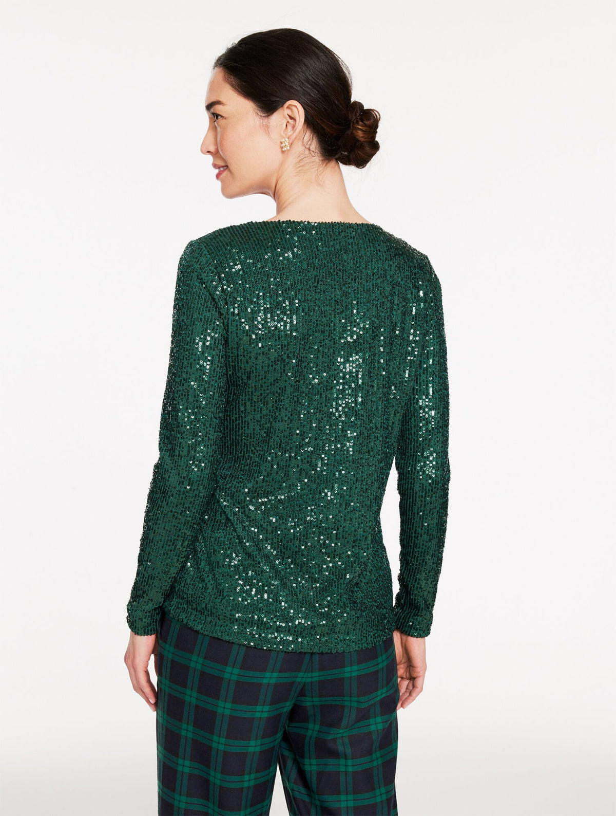 SEQUIN CREWNECK TEE | Talbots
